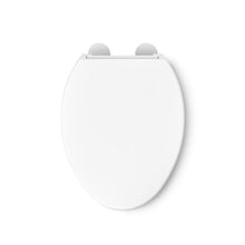 Load image into Gallery viewer, Contoured Seat with Grip-Tight Bumpers, Quick-Attach Hardware, No Slam Toilet Seat, White