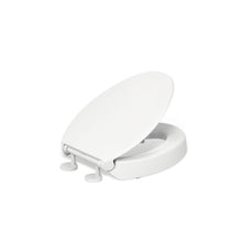 Load image into Gallery viewer, Contoured Seat with Grip-Tight Bumpers, Quick-Attach Hardware, No Slam Toilet Seat, White