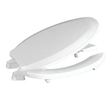 Load image into Gallery viewer, Centoco 2 inch Raised Toilet Seat for Seniors, Elongated, Open Front with Cover, Plastic, Made in the USA, HL820STS-001, White