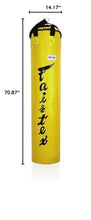 Load image into Gallery viewer, Fairtex HB6 6 Ft. Banana Bag Punching Bag for Muay Thai, Boxing, Kickboxing, MMA (HB6 Yellow Unfilled) - 14.17" W x 70.87" H