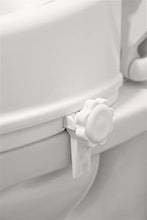 Load image into Gallery viewer, PEPE Mobility Raised Toilet Seat with Lid for Elderly 4" High, Fits Round and Elongated up to 15" Wide, Commode Seat with Sturdy Brackets, Medical Aid