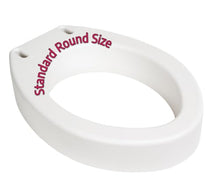 Load image into Gallery viewer, Essential Medical Supply Standard Bowl Round Toilet Seat Riser with 3.5" Rise - 17.5" x 13.5" x 3.5", Elevating and Raising Toilet Seat for Seniors, Adults and The Elderly with 300lb Weight Capacity