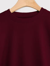 Load image into Gallery viewer, Sorry I'm Late I Saw A Dog Sweatshirt Women Funny Dog Lover Shirt Casual Crew Neck Long Sleeve Pullovers Lightweight Wine Red