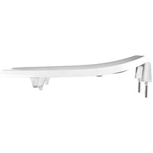 Load image into Gallery viewer, BEMIS 2L2155T 000 Medic-Aid 2" Lift Raised Open Front Plastic Toilet Seat, ELONGATED, Long Lasting Solid Plastic, White