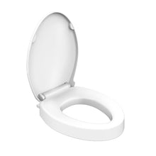 Load image into Gallery viewer, Swiss Madison Ryse 3 in. Raised Elongated Soft Close ADA Compliant Toilet Seat in Glossy White