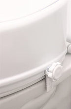Load image into Gallery viewer, PEPE Mobility Raised Toilet Seat with Lid for Elderly 6" High, Fits Round and Elongated up to 15" Wide, Commode Seat with Sturdy Brackets, Medical Aid