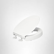 Load image into Gallery viewer, Contoured Seat with Grip-Tight Bumpers, Quick-Attach Hardware, No Slam Toilet Seat, White