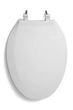 Load image into Gallery viewer, Centoco 2 inch Raised Toilet Seat for Seniors, Elongated, Closed Front with Cover, Plastic, Made in the USA, HL800STS-001, White