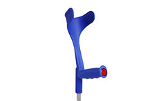 Load image into Gallery viewer, PEPE Mobility Forearm Crutches for Adults (x2 Units) Open Cuff, Adjustable Height, Aluminium, Made in Europe Blue