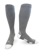 Load image into Gallery viewer, Doctor's Choice Soft Cozy Compression Socks W/Grippers, Over-The-Calf, Men's, X-Large, Grey