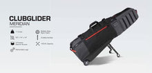 Load image into Gallery viewer, Sun Mountain ClubGlider Meridian Golf Travel Bag, Black-Steel-Red