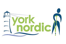 Load image into Gallery viewer, York Nordic - Spring Cushion Crutches Perfect for Sports Injuries and Travel - Heights 4'7" to 6'6" - Adjust Down to 22" for Travel