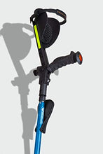 Load image into Gallery viewer, Ergobaum 7G Forearm Crutches for Adults (1 Pair-2 Units) — Ergonomic, Foldable with Shock Absorption, (Blue)