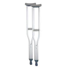 Load image into Gallery viewer, BodyMed Aluminum Crutches for Adults and Children – Pair of Lightweight, Height Adjustable