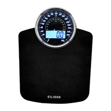 Load image into Gallery viewer, EILISON Highly Advance 2-in-1 Digital & Analog Weighing Scale for Body Weight-400lbs, 4 High Precison GX Sensor Accurate, Thick Tempered Glass, Extra Large Display (Black)