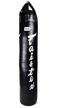 Load image into Gallery viewer, Fairtex HB6 6 Ft. Banana Bag Punching Bag for Muay Thai, Boxing, Kickboxing, MMA (HB6 Black Unfilled) - 14.17" W x 70.87" H