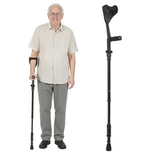 Load image into Gallery viewer, Ergonomic Forearm Crutches Spring Assist Crutches for Adults,Comfortable and Height Adjustable Arm