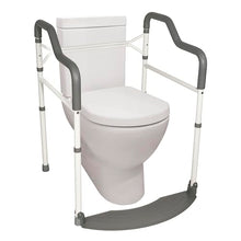 Load image into Gallery viewer, Stander Wonder Toilet Safety Rails for Seniors, Adjustable Detachable Toilet Frame with Padded Handles for Elderly Adults, Foldable Handicap Support Rail with Footrest, Fits Any Toilets