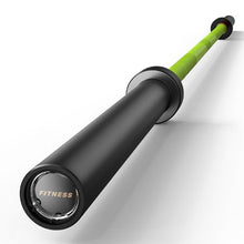 Load image into Gallery viewer, PAPABABE Barbell, 7ft Olympic Barbell 45lb, 30mm Green Chrome Grip & Black 2-Inch Sleeves -(Green/Black)