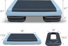 Load image into Gallery viewer, Adjustable Step Platform 30" × 14" Workout Aerobic Stepper Platform for Home /Gym(Grey)