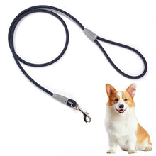 Load image into Gallery viewer, 5FT Nylon Waterproof Dog Leash, Durable Strong Odor-Proof Dog Leashes with Zinc Alloy Clip, Walking, Beach, Yard, Swimming, Training Leash for Small, Medium & Large Dogs Blue