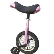 Load image into Gallery viewer, Single Wheel Unicycles 12" Kids Small Unicycle ,One Wheel Bike with Anti-Skid Alloy Rim and Pedal Adjustable Height, Pink
