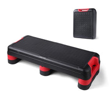 Load image into Gallery viewer, STOODER 33.5" Aerobic Exercise Folding Step Platform for Home Workout, Configurable 3 Height Workout Stepper for Office Indoor Home Gym Exercise, Lightweight, Save Storage Space Aerobic Step Platform