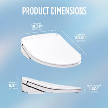 Load image into Gallery viewer, KS6 Electronic Bidet Toilet Seat with Instantaneous Water Heating, PREMIST and EWATER