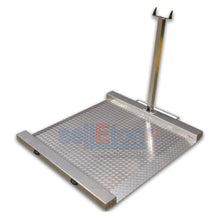 Load image into Gallery viewer, SellEton SL-Wheelchair-1k Aluminum Heavy Duty Wheelchair Scale Platform 1000lb x 0.2lb – Drum Chair Scale with Dual Ramp Aluminum Platform – Portable Scales for Physicians (Made in USA)
