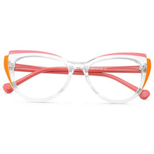 Load image into Gallery viewer, DOERAYMI Blue Blockers Glasses for Women, Bluelight Glasses with Cat Eye Frame for Style, Comfort, Eye Strain Relief (Cat Eye, Light brown)