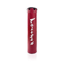 Load image into Gallery viewer, Fairtex HB6 6 Ft. Banana Bag Punching Bag for Muay Thai, Boxing, Kickboxing, MMA (HB6 Red Unfilled) - 14.17" W x 70.87" H