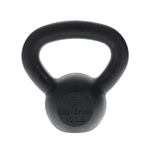Load image into Gallery viewer, Body Sport Cast Iron Kettlebell, 10 lb. – At-Home Gym Equipment – Strength & Core Training Equipment