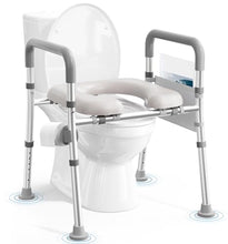 Load image into Gallery viewer, Soundfuse Toilet Seat Riser for Seniors, FSA HSA Eligible Raised Toilet Seat with Handles