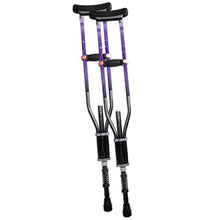 Load image into Gallery viewer, York Nordic - Spring Cushion Crutches Perfect for Sports Injuries and Travel - Heights 4'7" to 6'6" - Adjust Down to 22" for Travel