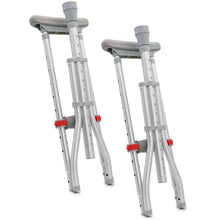 Load image into Gallery viewer, DMI Universal Aluminum Crutches - Adjustable Underarm Walking Aid for Adults