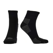 Load image into Gallery viewer, Doctor's Choice Diabetic Quarter Socks, Men's, Non-Binding, Half-Cushioned, & Seamless Toe, 2 Pairs, Black, X-Large (Mens Shoe Size: 12-15)