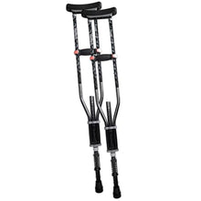 Load image into Gallery viewer, York Nordic - Spring Cushion Crutches Perfect for Sports Injuries and Travel - Heights 4'7" to 6'6" - Adjust Down to 22" for Travel