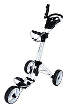 Load image into Gallery viewer, Qwik-Fold - 3-Wheel Golf Push Cart - White/White