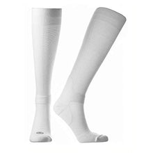 Load image into Gallery viewer, Doctor's Choice Compression Socks for Men & Women, Over-the-Calf, 10-20 mmHg, For Support & Recovery, Seamless Toe, Non-Binding Top (White, Large)