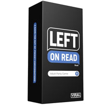 Load image into Gallery viewer, Viral Studios Left on Read - Hilarious Text Message Party Game for Adults | 500 Cards, Fast-Paced Group Fun for Game Nights, Parties, and College Hangouts | Card Set for Friends and Social Gatherings