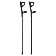 Load image into Gallery viewer, VEVOR Forearm Crutches for Adults, Folding Walking Forearm Crutches with 10-Level Adjustable Height, 1 Pair 350LBS