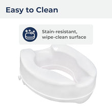 Load image into Gallery viewer, Drive Medical Raised Toilet Seat with Lock, Standard Seat, 4"