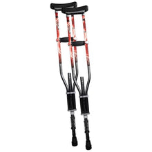 Load image into Gallery viewer, York Nordic - Spring Cushion Crutches Perfect for Sports Injuries and Travel - Heights 4'7" to 6'6" - Adjust Down to 22" for Travel