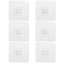 Load image into Gallery viewer, DOCMON 6 Pack Shower Caddy Adhesive Replacement, Extra Thick Bath Toy Storage Replacements, Waterproof Adhesive Hooks Strips for Kitchen Racks, Bathroom Storage, Shower Basket & Soap Holder