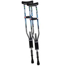 Load image into Gallery viewer, York Nordic - Spring Cushion Crutches Perfect for Sports Injuries and Travel - Heights 4'7" to 6'6" - Adjust Down to 22" for Travel