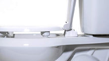 Load image into Gallery viewer, Centoco 2 inch Raised Toilet Seat for Seniors, Elongated, Open Front with Cover, Plastic, Made in the USA, HL820STS-001, White