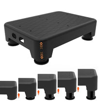 Load image into Gallery viewer, LIFTOZA 5-Level Adjustable Step Stool, 700 LBS Capacity Safety Bed Step for Seniors, Exercise Setp Platform, Portable Stair Assist for Elderly, Wide Step up for Kitchen, Car, Bedside & Shower, Black