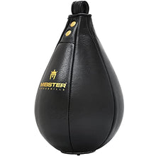 Load image into Gallery viewer, Meister SpeedKills Leather Speed Bag w/Lightweight Latex Bladder - Black - Large (10.5" x 7") (26.7 cm x 17.8 cm)