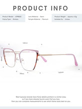 Load image into Gallery viewer, DOERAYMI Blue Blockers Glasses for Women, Bluelight Glasses with Cat Eye Frame for Style, Comfort, Eye Strain Relief Pink