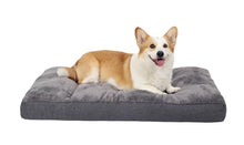 Load image into Gallery viewer, NUPIDA Dog Bed for Crate for Small Dogs, Machine Washable Bed Plush Pet Kennel Pad with Non-Slip Bottom, Pet Sleeping Mat, 23x17 Inch, Dark Gray